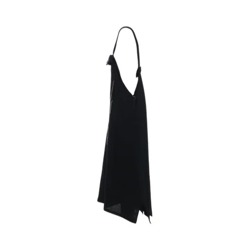 Wool Viyella Pleated Shoulder Strap Dress