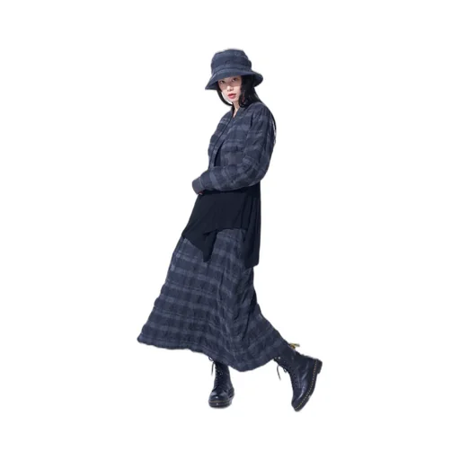 Fulling Finished Shadow Check Cropped Bomber Jacket