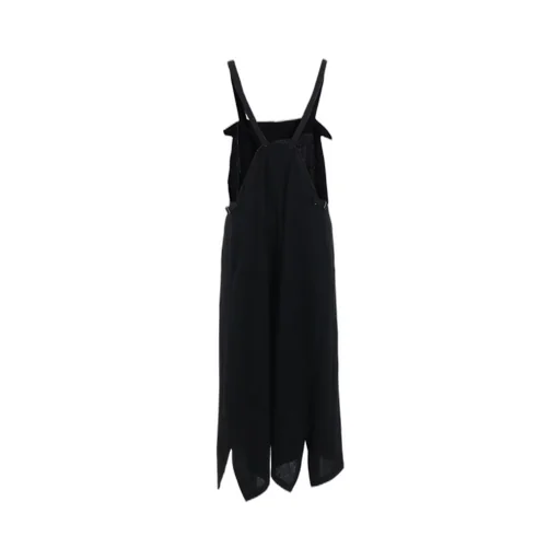 Wool Viyella Pleated Shoulder Strap Dress