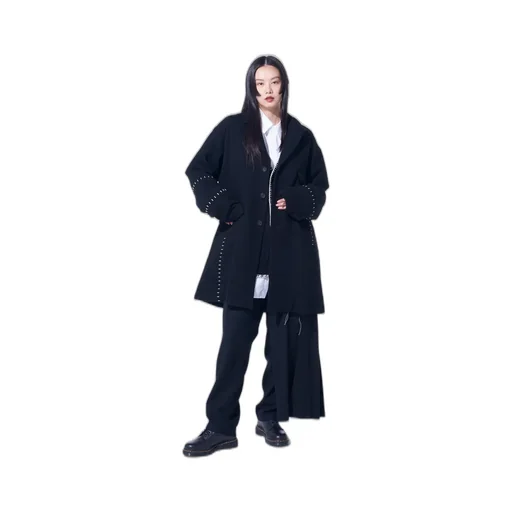 Wool Viyella Pleated Wrap Pants