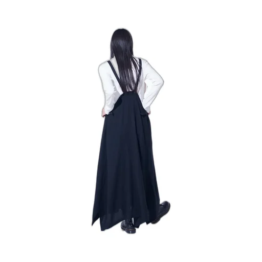 Wool Viyella Pleated Shoulder Strap Dress