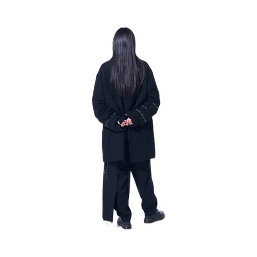 Wool Viyella Pleated Wrap Pants