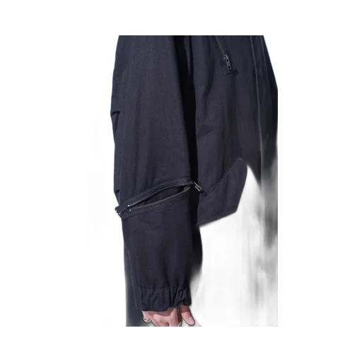 Cotton Drill Zipper Mods Coat