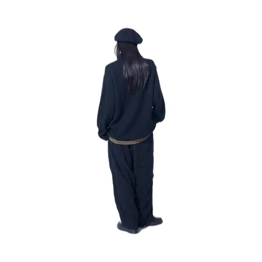 Fulling Finished Shadow Check 3-Tuck Wide Trousers