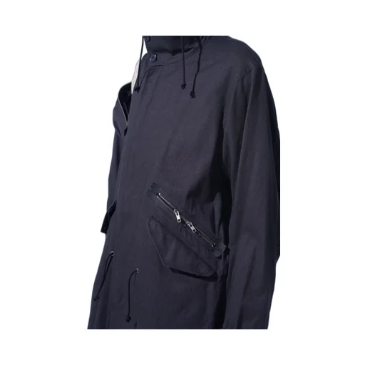 Cotton Drill Zipper Mods Coat
