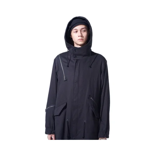 Cotton Drill Zipper Mods Coat
