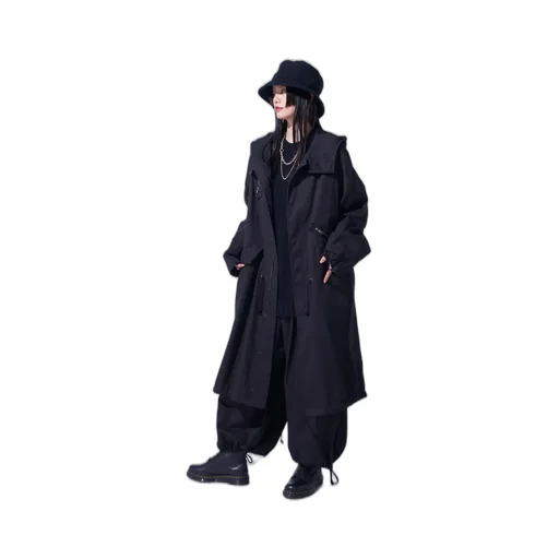 Cotton Drill Zipper Mods Coat
