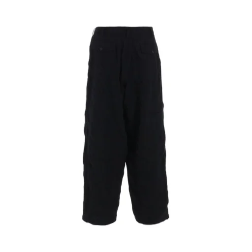 Fulling Finished Shadow Check 3-Tuck Wide Trousers