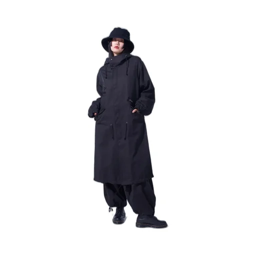 Cotton Drill Zipper Mods Coat