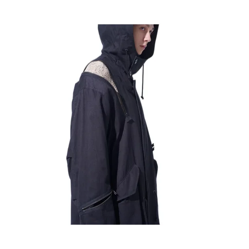 Cotton Drill Zipper Mods Coat
