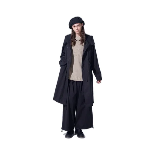 Cotton Drill Zipper Mods Coat