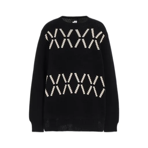 Bulky Wool Birds Eye Reversible Pullover