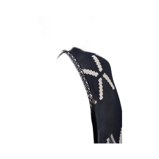 Bulky Wool Birds Eye Reversible High Neck Knit