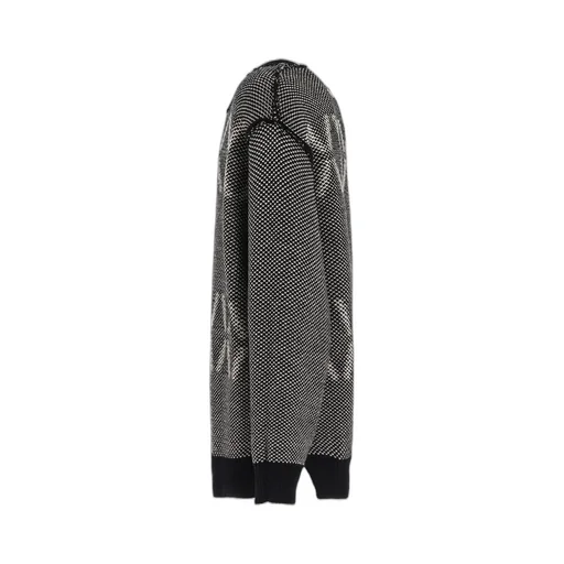 Bulky Wool Birds Eye Reversible Pullover