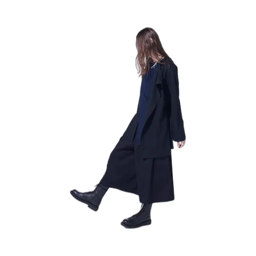 Airy Jersey Front Layer Band Collar Shirt