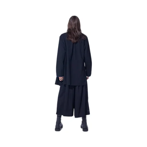 Airy Jersey Front Layer Band Collar Shirt
