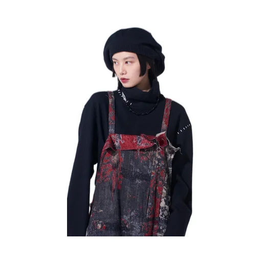 Floral Jacquard Pleated Shoulder Strap Dress