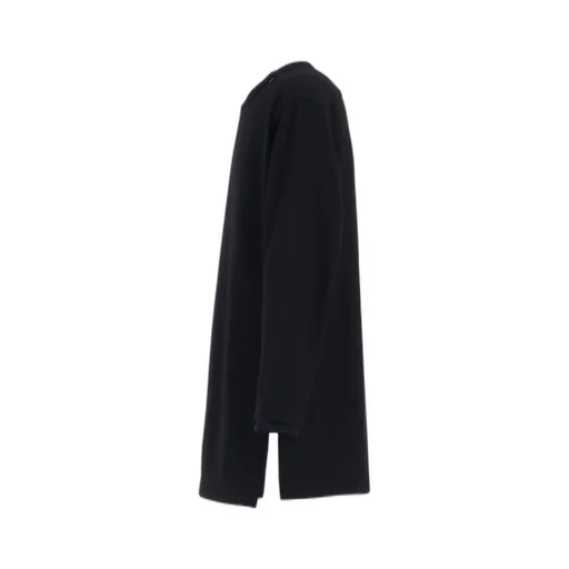 Airy Jersey Front Layer Band Collar Shirt