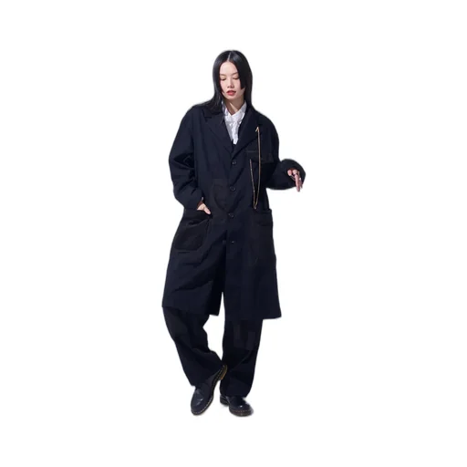 Various Fabrics Crazy Patchwork Shop Coat