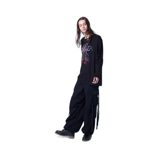 Graphic Long-Sleeved T-Shirt Octopus