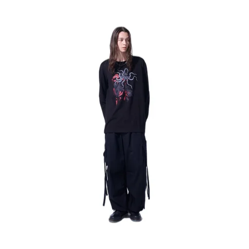 Graphic Long-Sleeved T-Shirt Octopus
