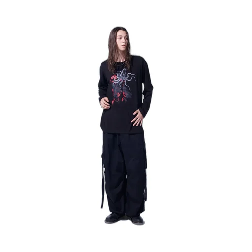 Graphic Long-Sleeved T-Shirt Octopus