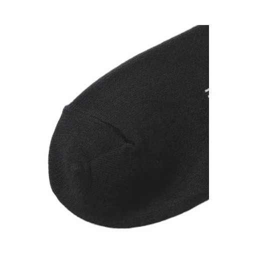 Cotton Plain Stitch「Black Is Modest」Line Socks
