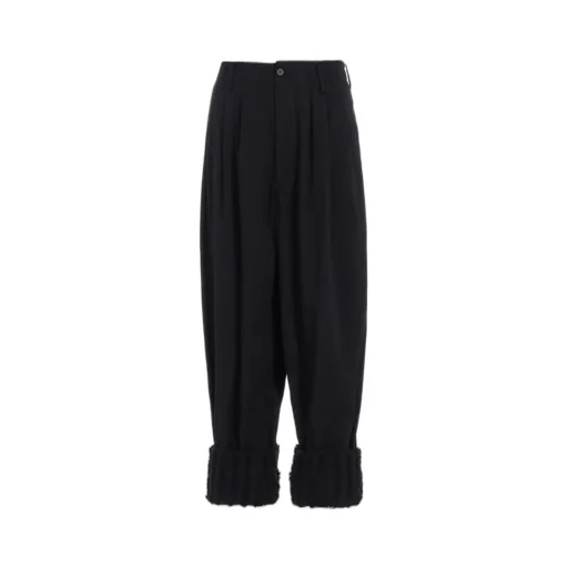 Jacquard Fringe Stripe Wide Pants