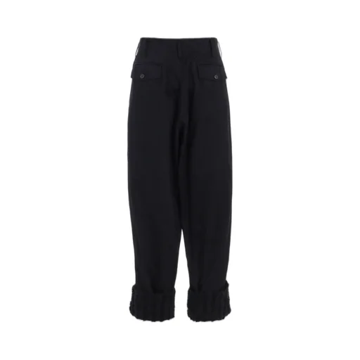 Jacquard Fringe Stripe Wide Pants