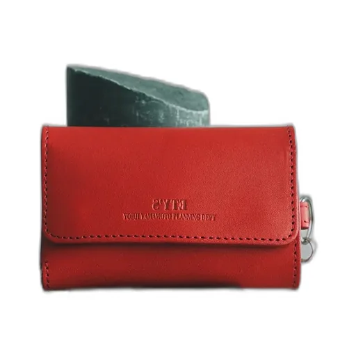 Leather Tri-Fold Mini Wallet