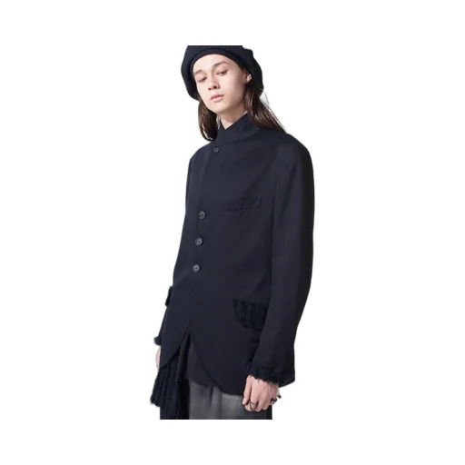 Jacquard Fringe Stripe Jacket