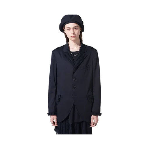 Jacquard Fringe Stripe Jacket