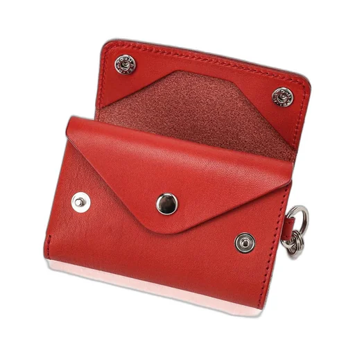 Leather Tri-Fold Mini Wallet