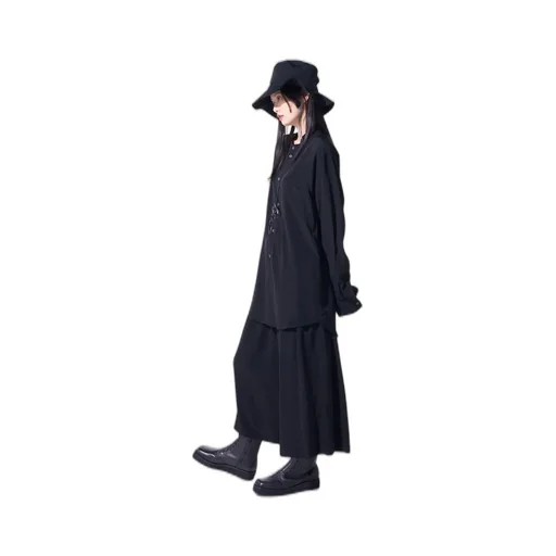 Crepe De Chine Cropped Wide Pants With Gusseted Flap Pocket