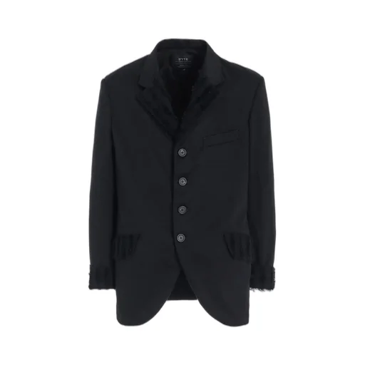 Jacquard Fringe Stripe Jacket
