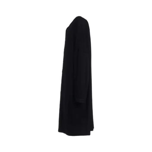 Rayon Jersey Collarless Long Cardigan