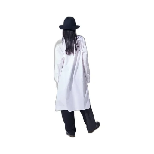 Cotton Twill Applique Long Shirt Boro