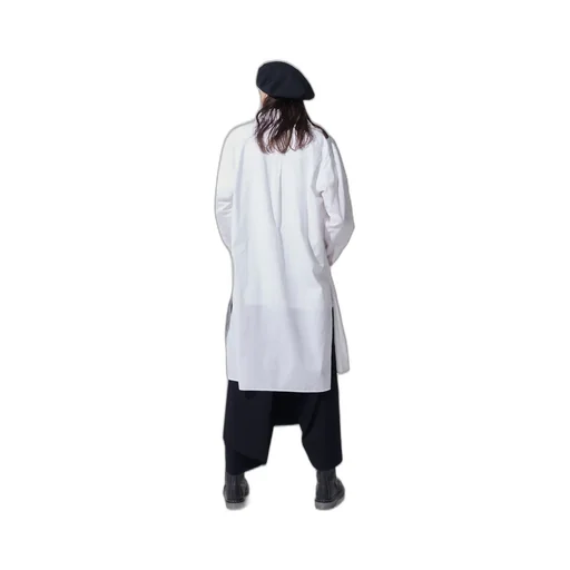 Cotton Twill Applique Long Shirt Boro