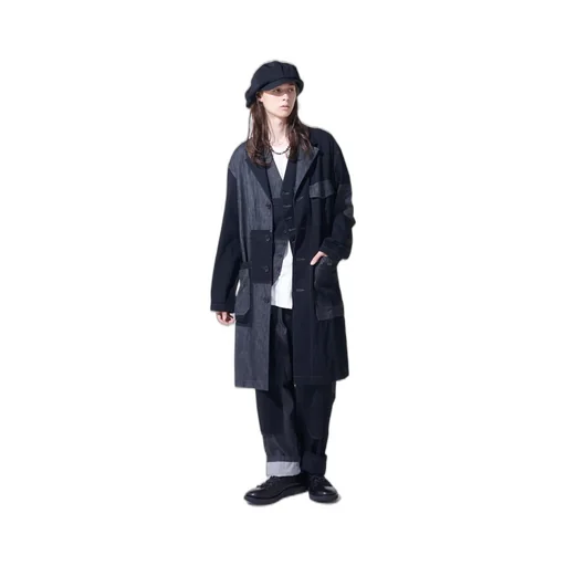 7Oz Denim Crazy Patchwork Shop Coat