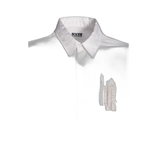 Cotton Twill Applique Long Shirt Boro