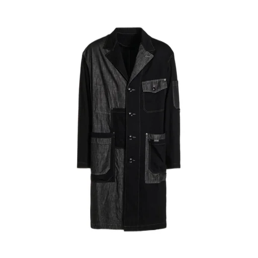 7Oz Denim Crazy Patchwork Shop Coat