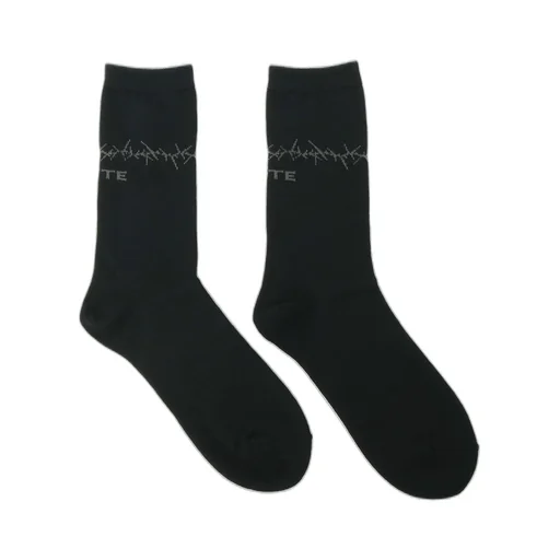 Cotton Plain Stitch Thorny Pattern Socks