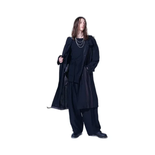 Bio-Washed Dual Fabric Mods Coat With Cut-Out Design