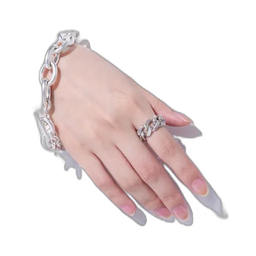 Brass Curved Chain Ring