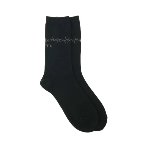 Cotton Plain Stitch Thorny Pattern Socks