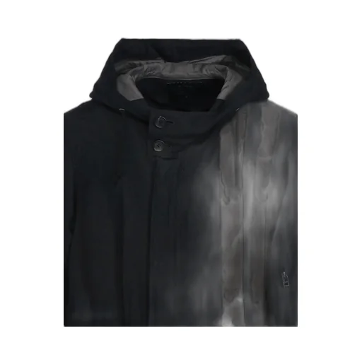 Bio-Washed Dual Fabric Mods Coat With Cut-Out Design