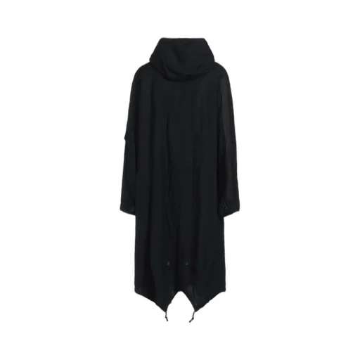 Bio-Washed Dual Fabric Mods Coat With Cut-Out Design
