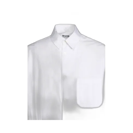 Cotton Broad Cloth Oversized Long Shirt With Gathered Strings