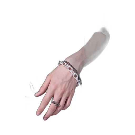 Brass Curved Chain Ring