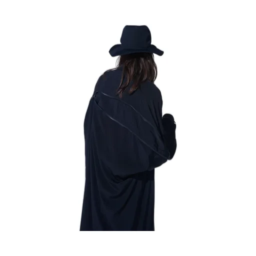 Crepe De Chine Back Yoke Zip Coat